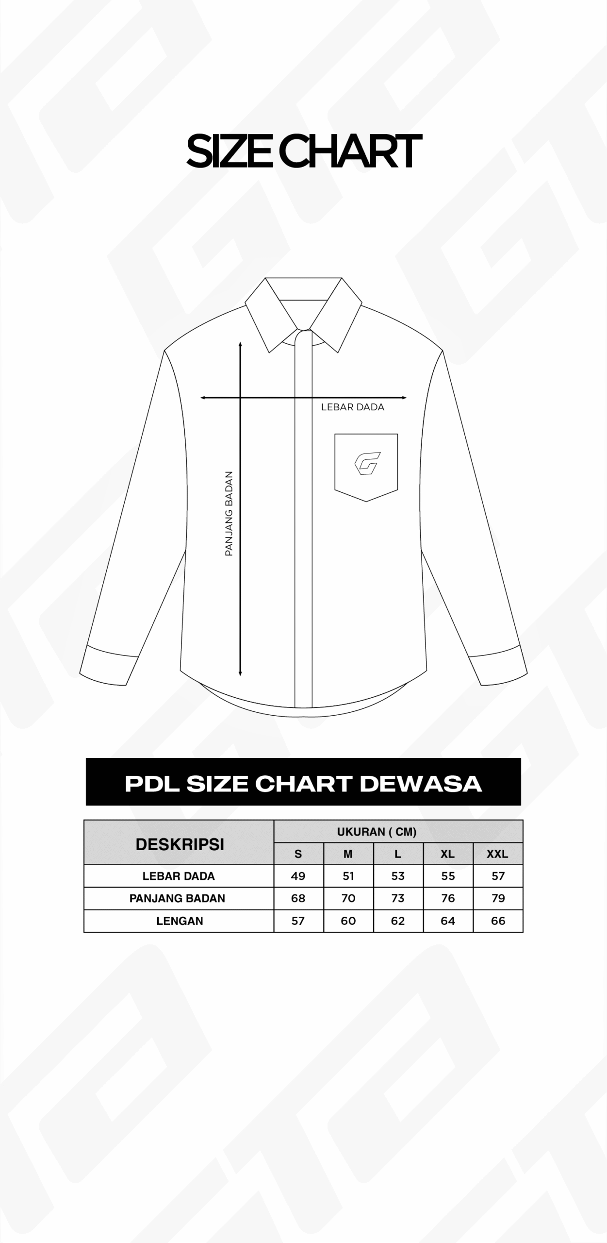 sizechart pdl web